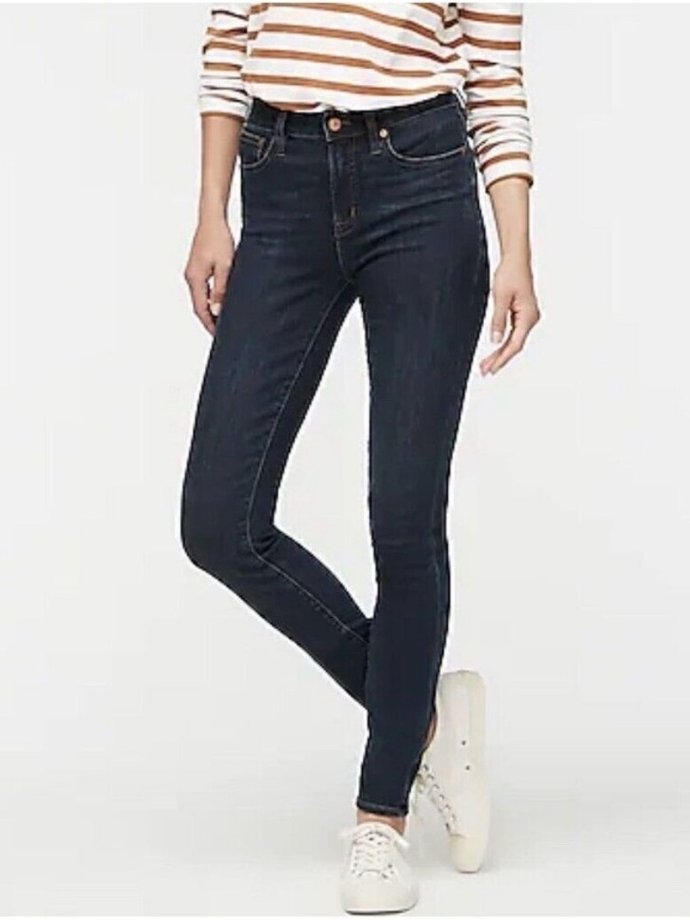 J Crew 9" Mid-Rise Toothpick Jean in Point Lake Wash Size 29